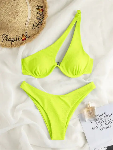 Dames Chic Ribbel Bikini