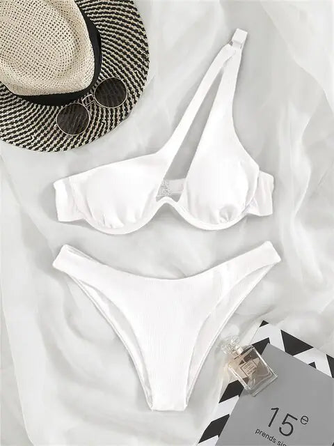 Dames Chic Ribbel Bikini