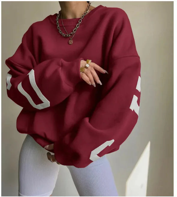Dames Fashion Print Sweatshirt