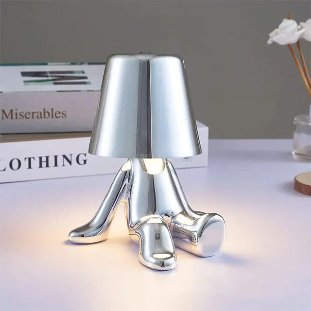 Goud Mannetje LED Touch Lamp