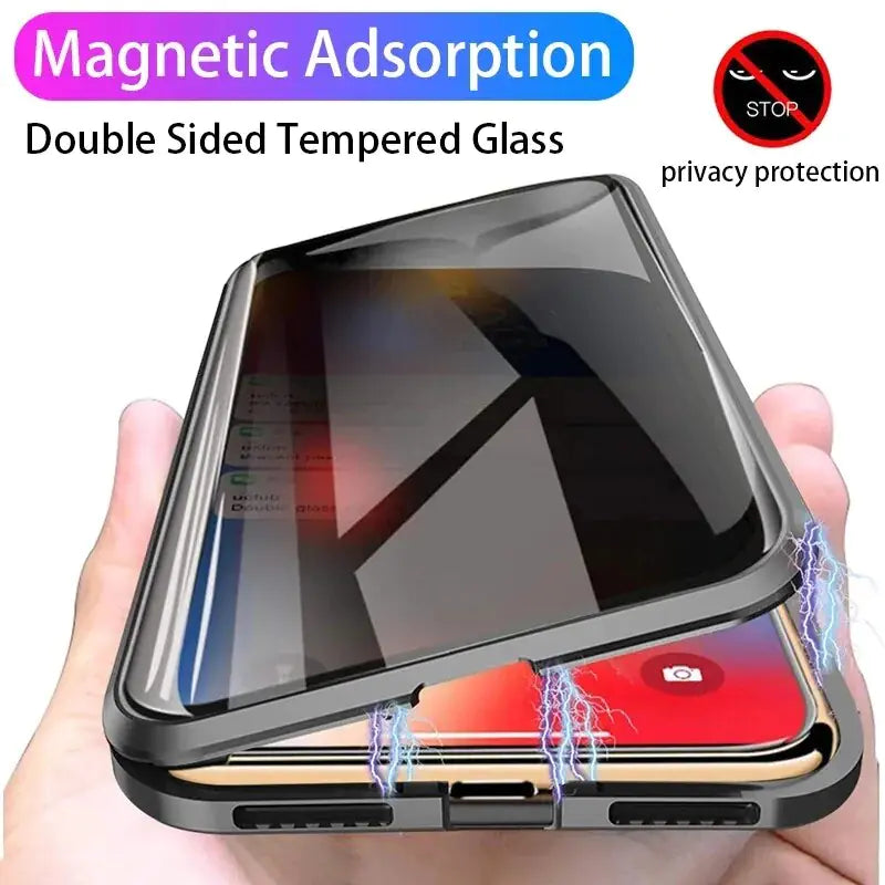 Full Privacy Protectie Magnetische Samsung Telefoonhoes