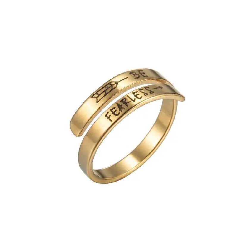 Verstelbare gouden ring