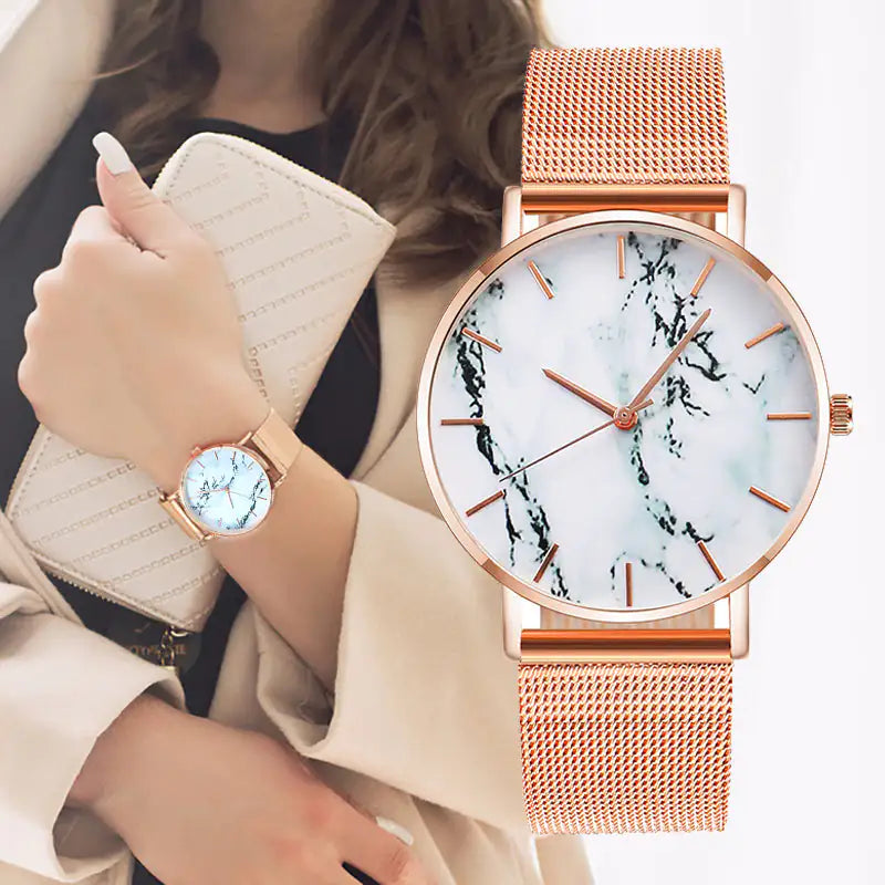 Rose Band Dames Horloge