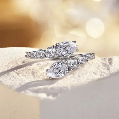 925 Sterling Zilver Ring met Zirkonias