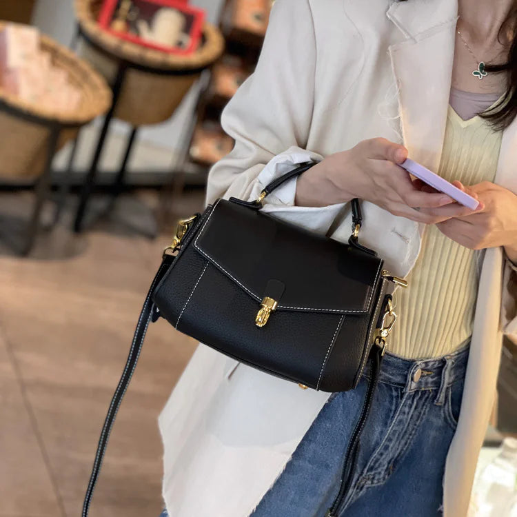 Dames Leder Crossbody Bag