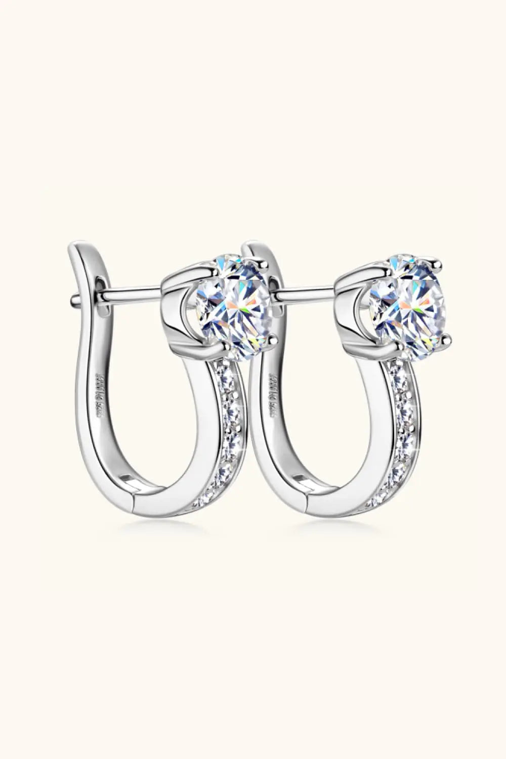 2 Carat Moissanite 925 Sterling Zilver Oorbellen