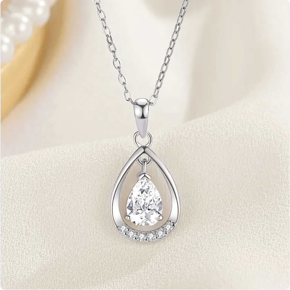 Sterling Zilver Druppel Ketting