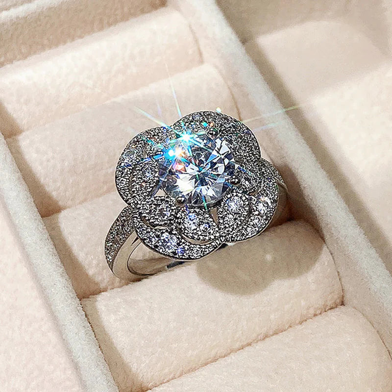 Zirkonia Ring Vintage Stijl