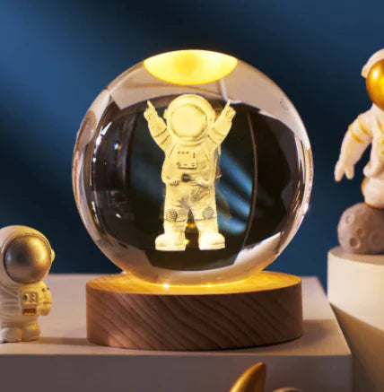 3D Kristal Solar System Nacht Lamp