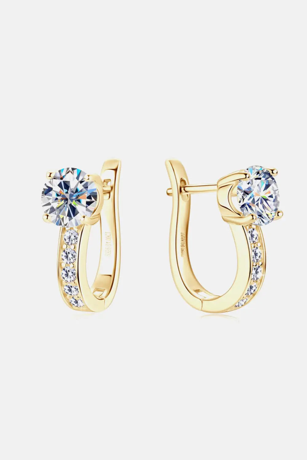 2 Carat Moissanite 925 Sterling Zilver Oorbellen