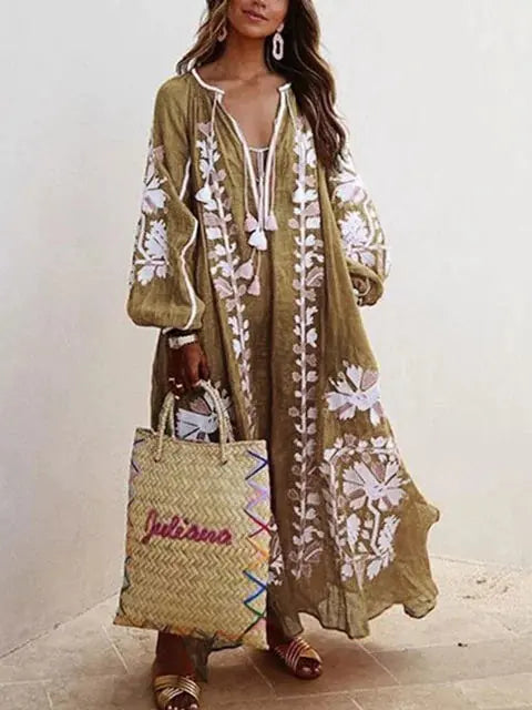 Dames Bloem Print Jurk