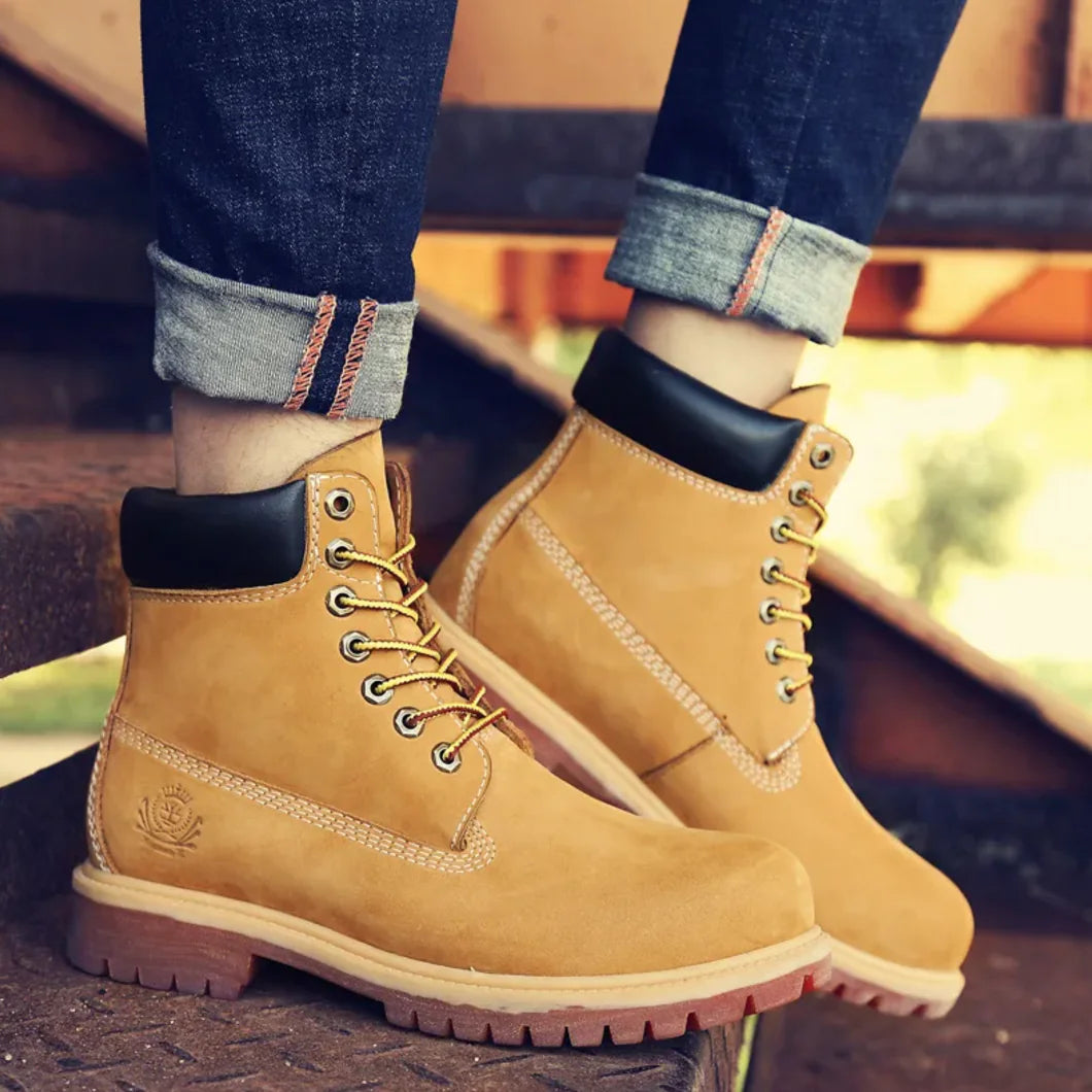 Heren Leren Hoge Boots