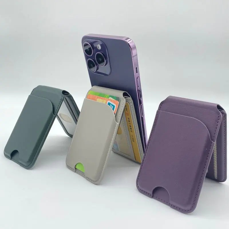 Leder Magnetisch Mobiel Kaartenhouder
