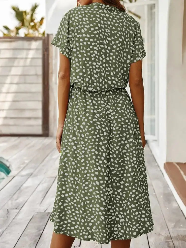 Vintage Polkadot Dames Jurk