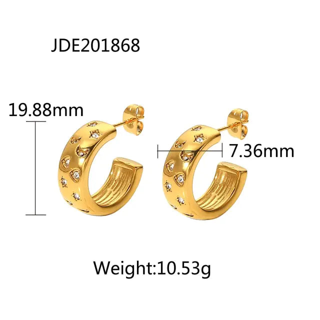 18K Gold Plated Oorbellen