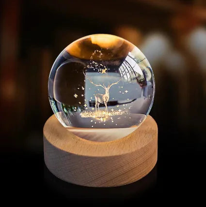 3D Kristal Solar System Nacht Lamp