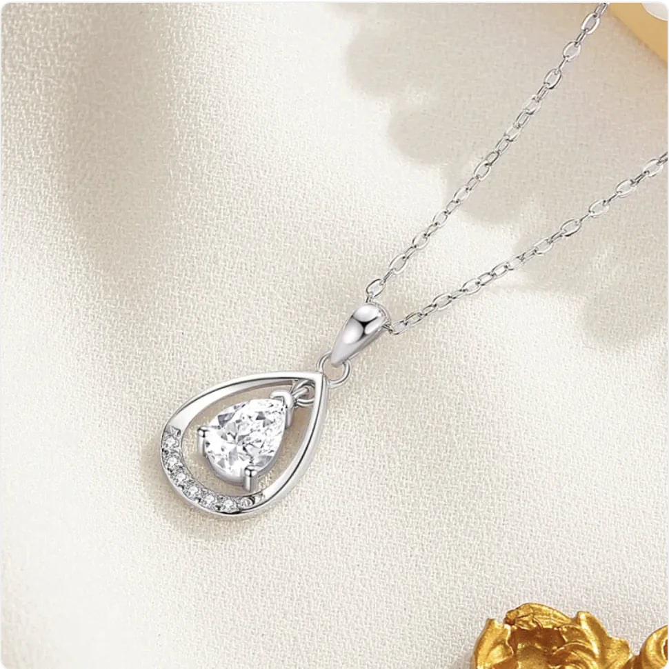 Sterling Zilver Druppel Ketting