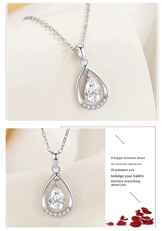 Sterling Zilver Druppel Ketting