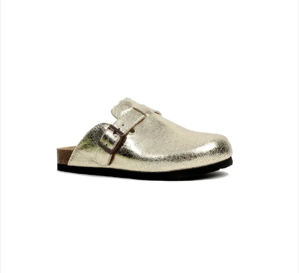 Dames en Heren Retro Leren Slippers