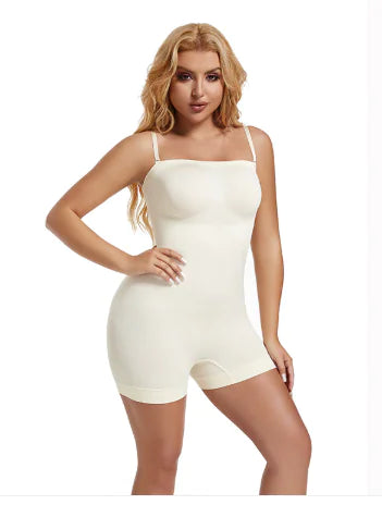 Vrouwelijke Jumpsuit met Afneembare Schouderband en Geïntegreerde String