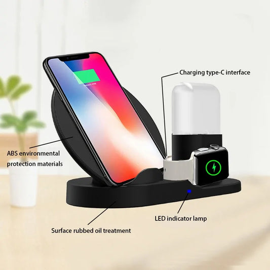 3-In-1 Draadloos Charger Dock Station
