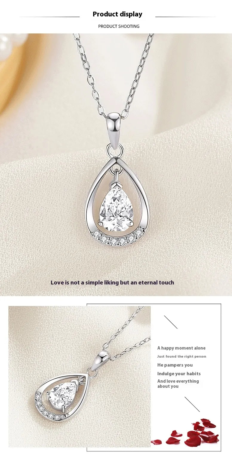 Sterling Zilver Druppel Ketting