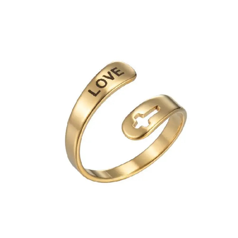 Verstelbare gouden ring