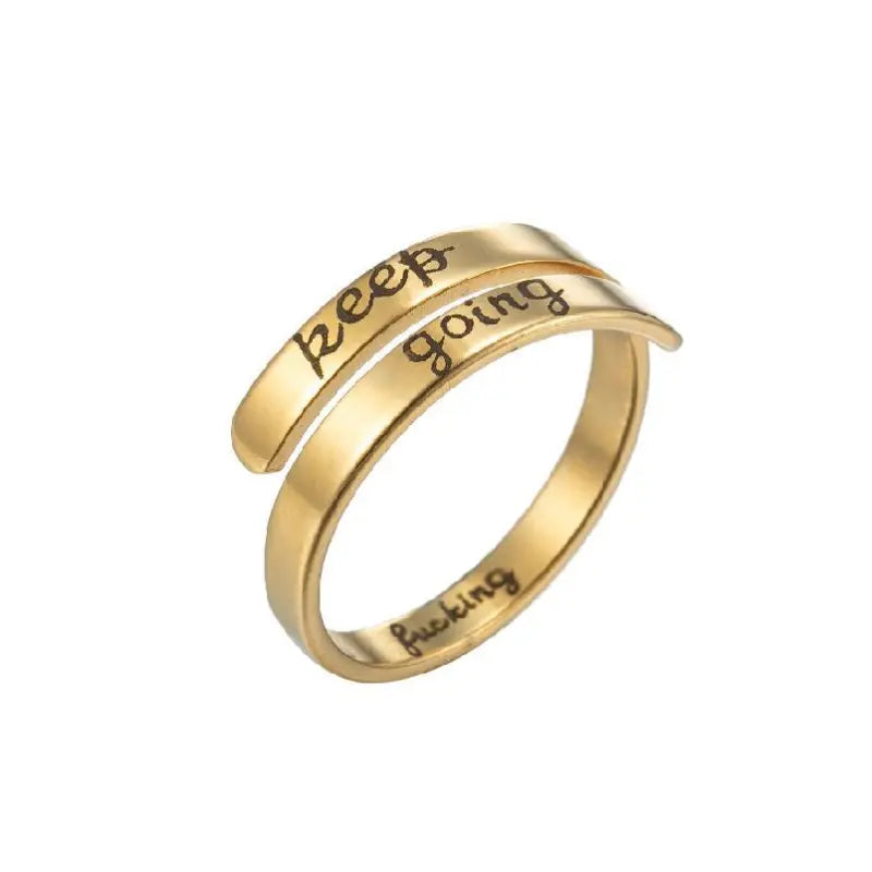 Verstelbare gouden ring