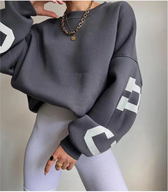 Dames Fashion Print Sweatshirt