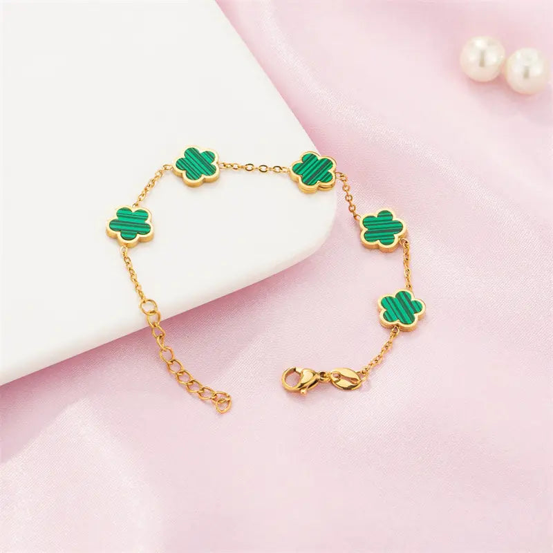 Dames Klaver Bloem Armband