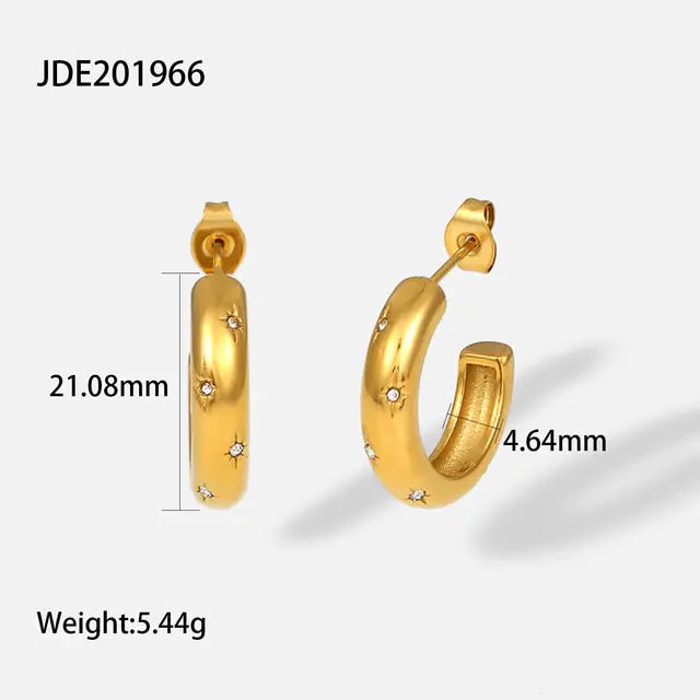 18K Gold Plated Oorbellen