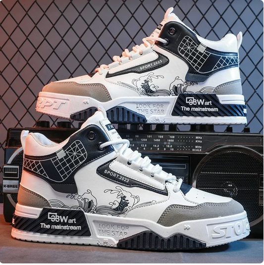 Heren High-Top Casual Sneakers
