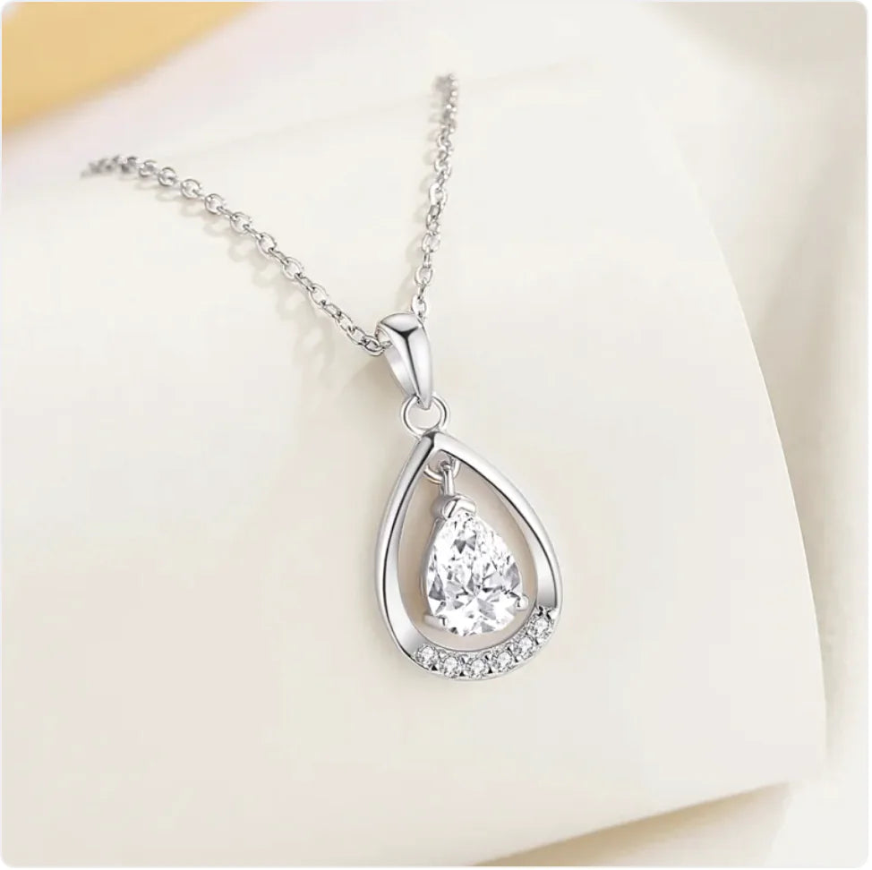 Sterling Zilver Druppel Ketting