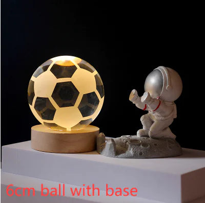 3D Kristal Solar System Nacht Lamp