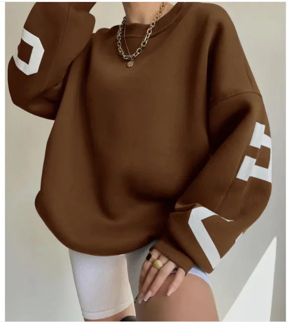 Dames Fashion Print Sweatshirt