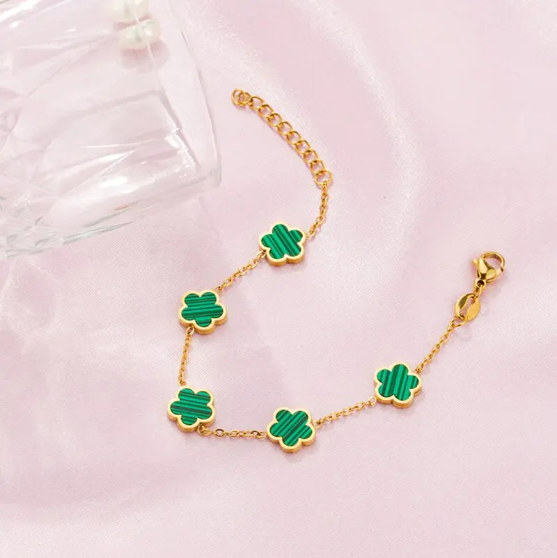Dames Klaver Bloem Armband