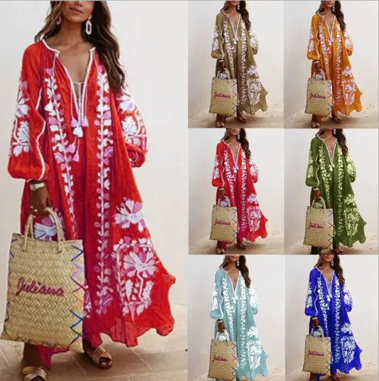 Dames Bloem Print Jurk