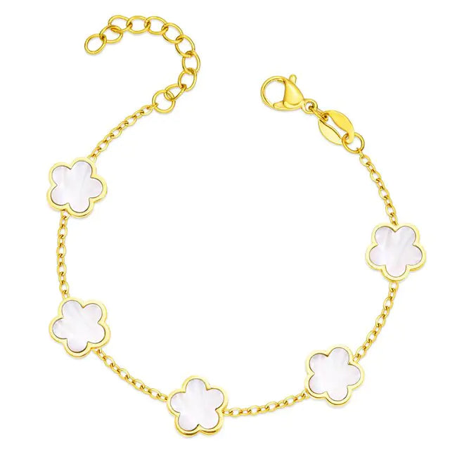 Dames Klaver Bloem Armband
